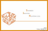 SHOWBOX INVESTOR RELATIONS 2016