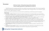 Disclaimer McKinsey Analysis—Metropolitan Transportation ...