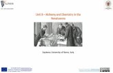 Unit 8 Alchemy and Chemistry in the Renaissance