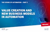 VALUE CREATION AND NEW BUSINESS MODELS IN AUTOMATION