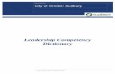Leadership Competency Dictionary - Greater Sudbury