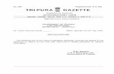 No. 426 Registered No. N. E. 930. TRIPURA GAZETTE