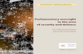 Parliamentary oversight in the area of security and defence