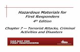 Chapter 7 Terrorist Attacks, Criminal Activities and Disasters