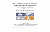 St. Petersburg College Accessibility Services Resource ...