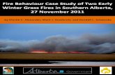 Fire Behaviour Case Study of Two Early Winter Grass Fires ...