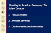Educating for American Democracy: The Role of Counties