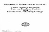 INSERVICE INSPECTION REPORT Duke Power Company Oconee ...