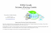 Fifth Grade Science Pacing Guide