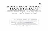 HOME ECONOMICS: HANDICRAFT