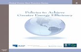 Policies to Achieve Greater Energy Efficiency
