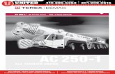 AC 250-1 All Terrain Crane 300 t Lifting Capacity