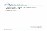 The Food and Drug Administration (FDA) Budget: Fact Sheet