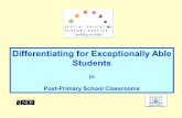 Differentiating for Exceptionally Able Students