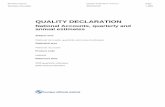 Quality declaration, National Accounts, quarterly and ...