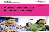 September 2017 Racial prejudice in Britain today