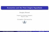 Economics and the Fetal Origins Hypothesis