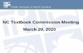 NC Textbook Commission Meeting