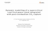 Dynamic modelling of a supercritical coal fired po er ...