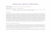 Methods against Methods - Strathprints
