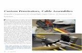 Custom Penetrators, Cable Assemblies