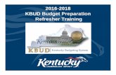 KBUD Budget Preparation Refresher