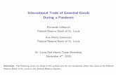 International Trade of Essential Goods During a Pandemic
