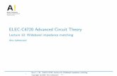 ELEC-C4720 Advanced Circuit Theory - Lecture 10: Wideband ...
