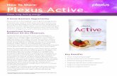 How To Share: Plexus Active