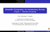 Scientiﬁc Computing: An Introductory Survey
