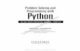 Problem Solving and Programming with Python