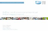 MSc in Environmental Management - The Open University