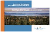 PROVINCIAL SUSTAINABLE FOREST MANAGEMENT STRATEGY …