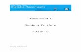 Placement C Student Portfolio 2018/19