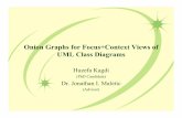 Onion Graphs for Focus+Context Views of UML Class Diagrams