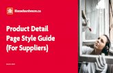 Product Detail Page Style Guide (For Suppliers)