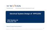 Electrical System Design of HPR1000