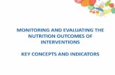 MONITORING AND EVALUATING THE NUTRITION OUTCOMES OF ...