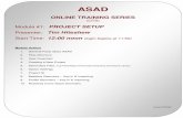 ASAD Project Setup - Hiteshew
