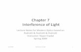 Chapter 7 Interference of Light - Erbion