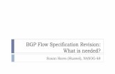 BGP Flow Specification Revision: What is needed?