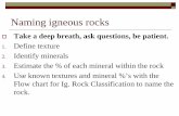 Naming igneous rocks