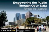 Empowering the Public Through Open Data