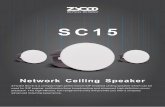 SC15 Network Ceiling Speaker Spec