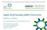 Agile BioFoundry (ABF) Overview - Energy