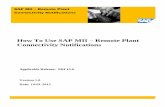 How To Use SAP MII Remote Plant Connectivity Notifications