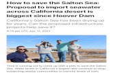 Proposal to import seawater across California desert is ...