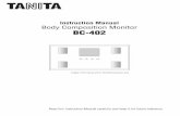 Instruction Manual Body Composition Monitor BC-402