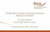 IC-MS Multi-residue pesticide methods, fantasy or reality?