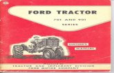 Ford Tractor 701 and 901 Series Owner's Manual